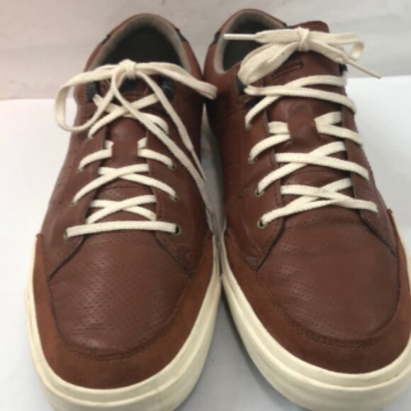 Cole Haan Cognac Leather Low Sneakers Size 11.5 - Picture 1 of 7